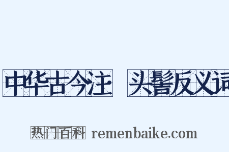 中华古今注·头髻反义词是什么意思的图片